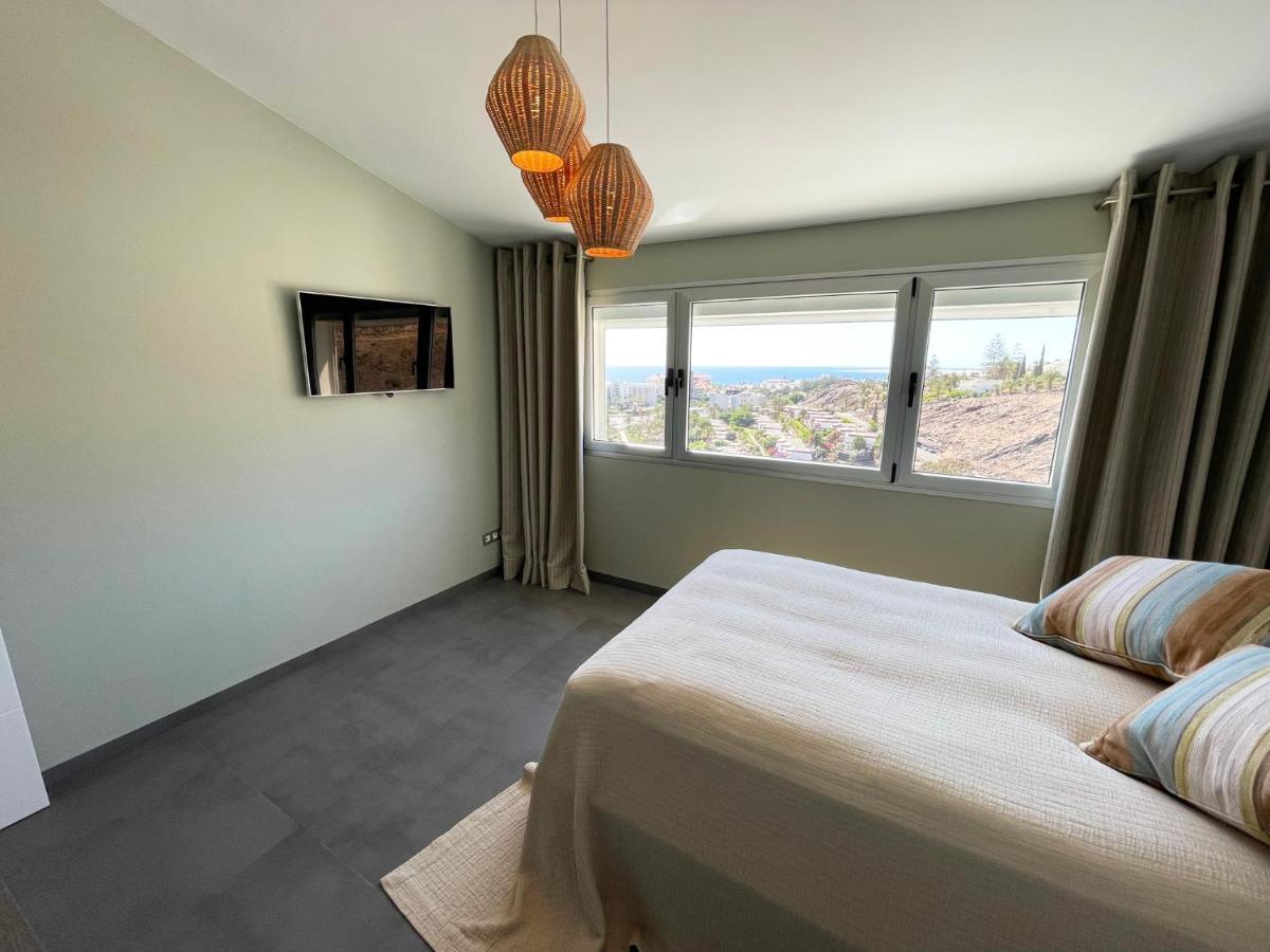 Luxury Villa Morelli With Seaview & Heated Pool Maspalomas  Luaran gambar